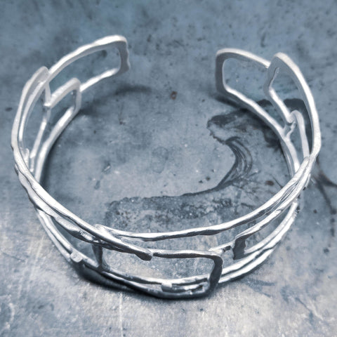 BRACALETE PLATA CEPILLADA - 13CRAZY