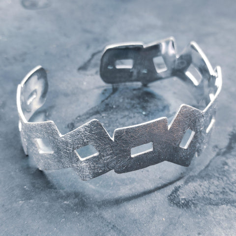 BRACALETE PLATA CEPILLADA 3 - 13CRAZY