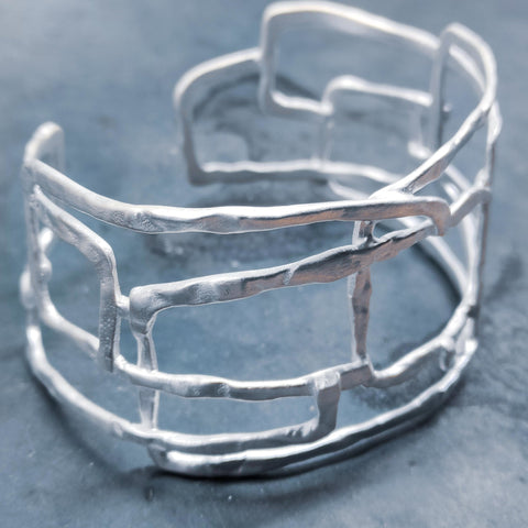BRACALETE PLATA CEPILLADA - 13CRAZY