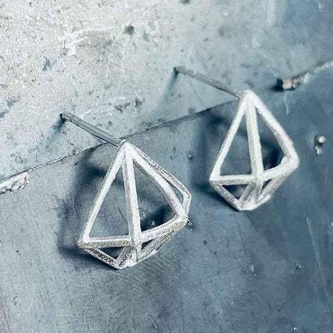 PENDIENTE DIAMANTE 3D N627 - 13CRAZY