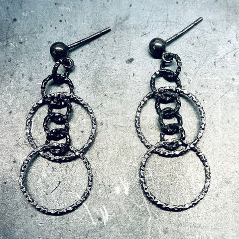 PENDIENTES BLACK RHODIUM N108 - 13CRAZY