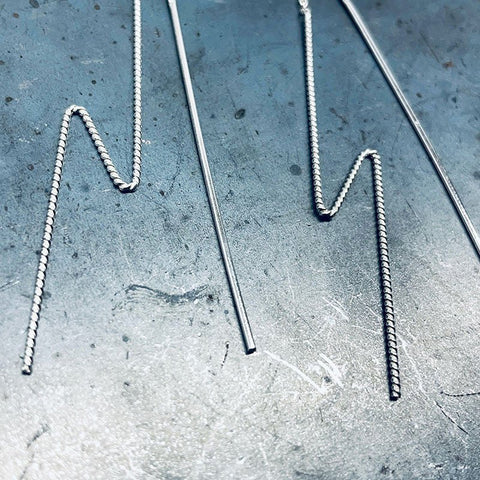 PENDIENTES MINIMAL N623 RAYO - 13CRAZY