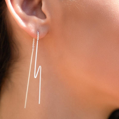 PENDIENTES MINIMAL N623 RAYO - 13CRAZY