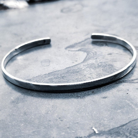 PULSERA PLATA LISA - 13CRAZY